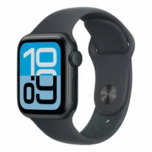 Apple Watch SE 3: GPS, 44 мм, черный алюминиевый корпус Midnight, спортивный ремешок Midnight S/M