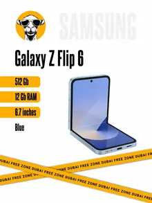 Samsung Galaxy Z Flip 6: 12 ГБ/512 ГБ, светло-голубой