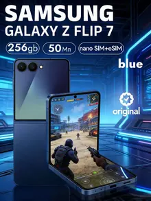 Samsung Galaxy Z Flip7: 12/256 ГБ, синий, nano SIM + eSIM, 5G