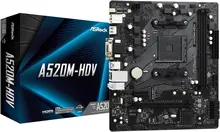 ASRock A520M-HDV: Micro ATX, AMD A520, DDR4 4733+ (OC)