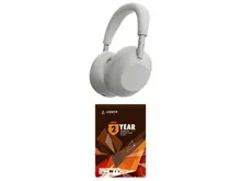 Sony WH-1000XM6, серебристые беспроводные наушники с шумоподавлением и 6-микрофонной системой