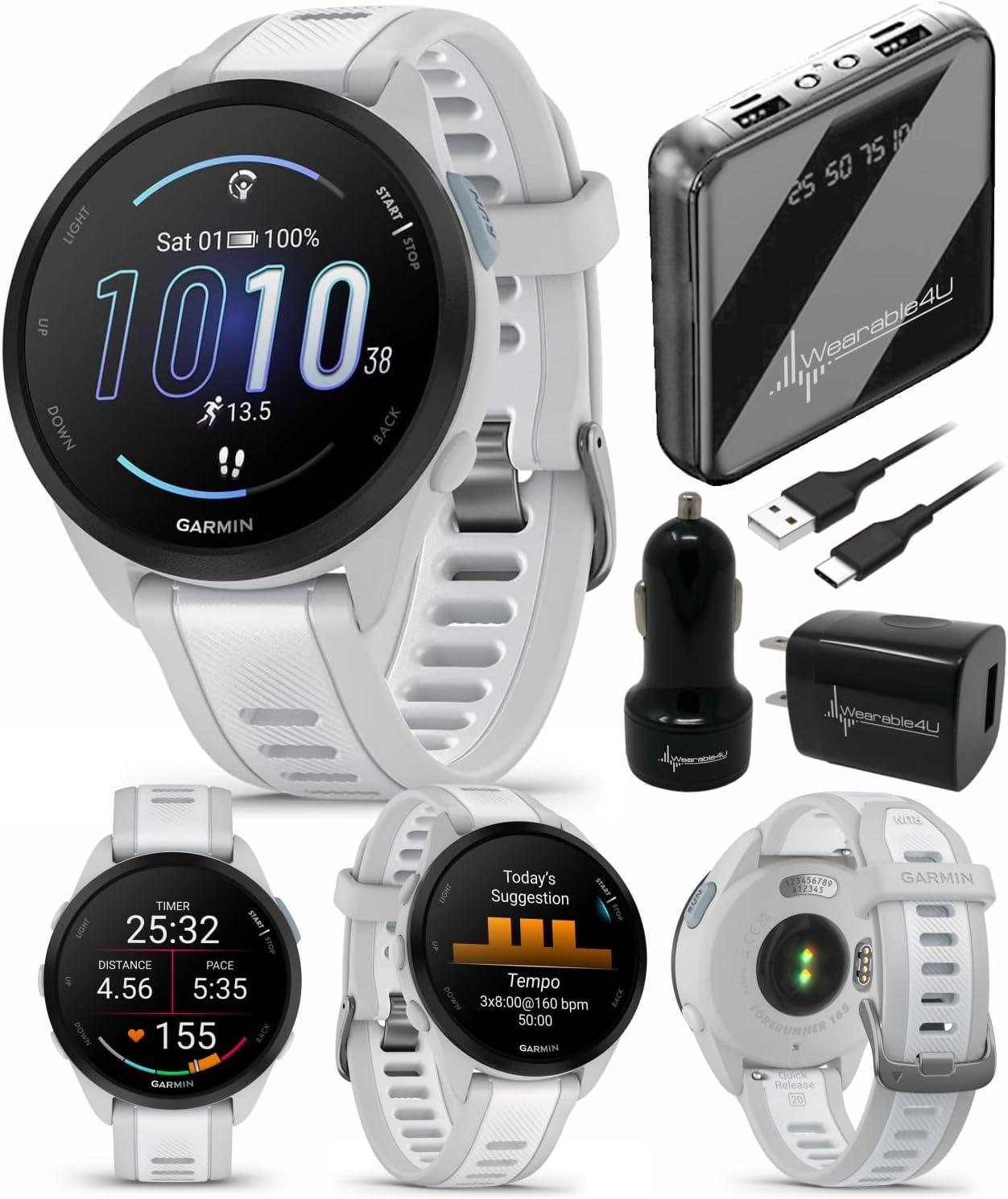 Garmin Forerunner 165 — беговые часы с AMOLED-экраном 1,2", GPS и пульсометром