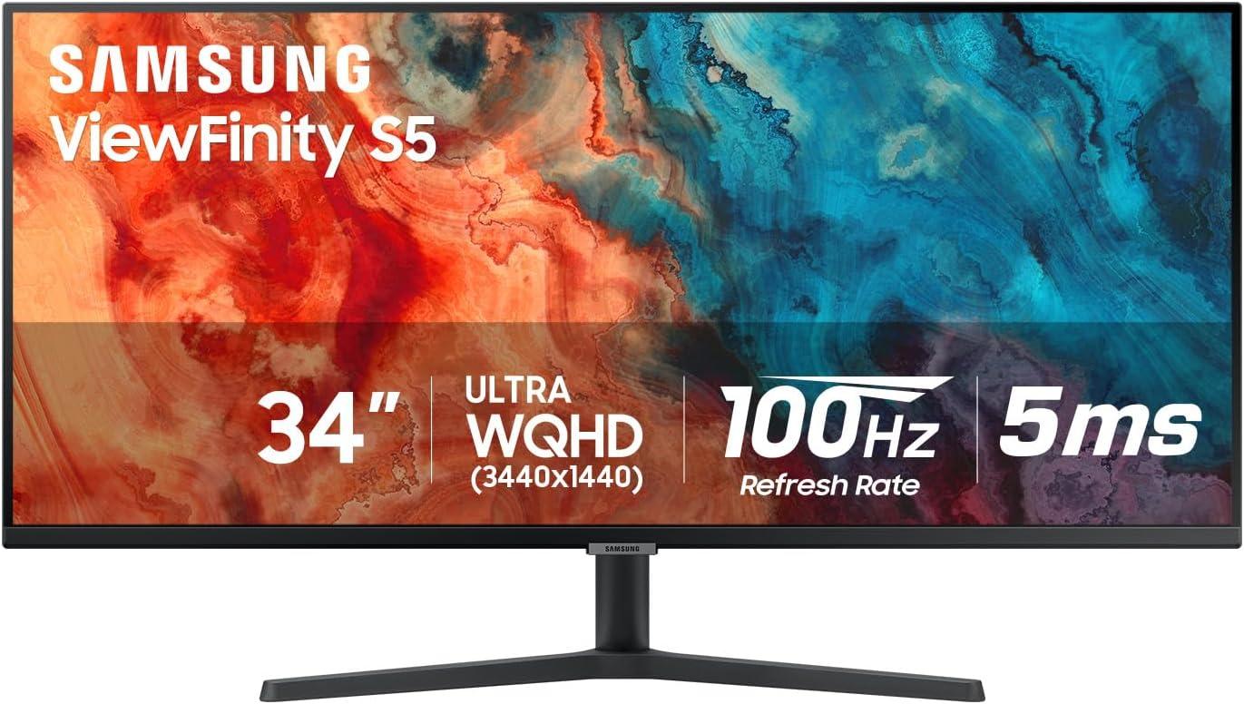 Samsung ViewFinity S50GC: 34", 3440 × 1440, 100 Гц, черный
