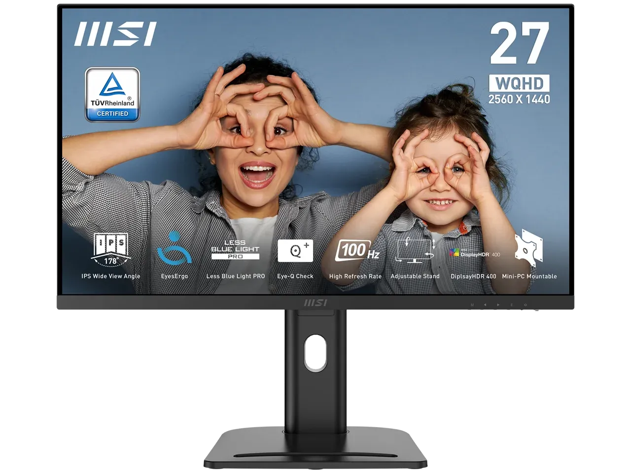 MSI PRO MP273QP E2: 27", IPS, 2560 × 1440, 100 Гц, черный