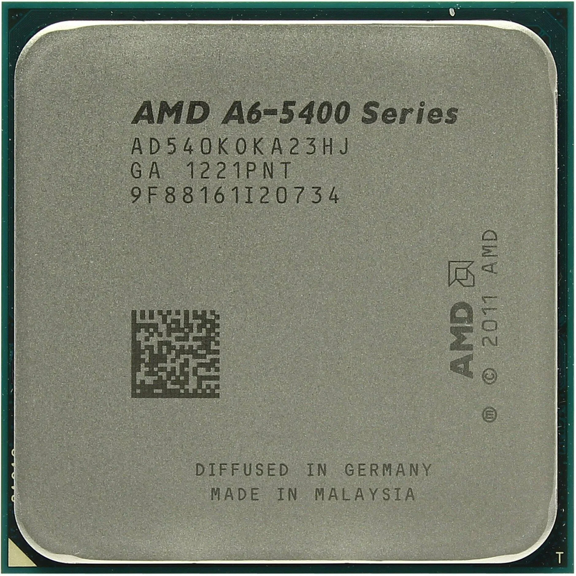 AMD A6-5400K: 3,6 ГГц, 2 ядра