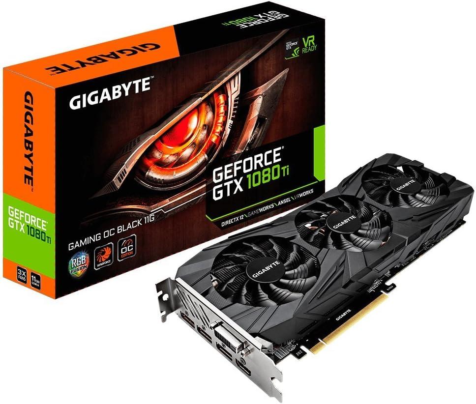 Gigabyte GV-N108TGAMINGOC BLACK-11GD: GeForce GTX 1080 Ti, 11 ГБ GDDR5X, ATX