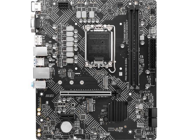 MSI PRO H610M-G DDR4: Micro ATX, LGA 1700, Intel H610