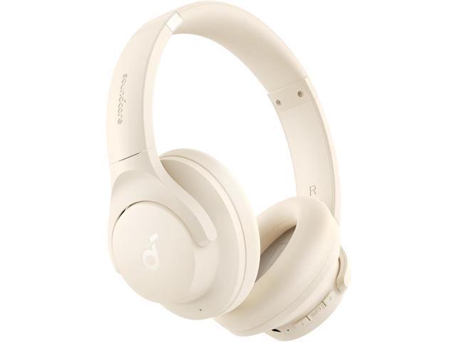 Soundcore Q20i — полноразмерные Bluetooth-наушники с гибридным шумоподавлением, белые