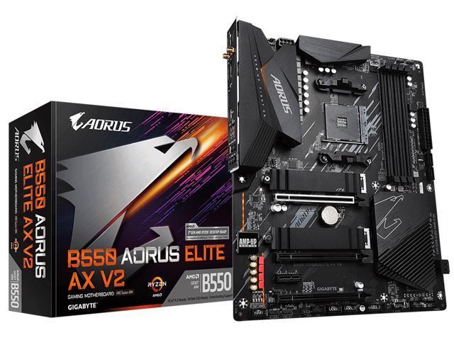 Gigabyte B550 AORUS ELITE AX V2: ATX, AMD B550, Wi‑Fi 6, 2.5GbE