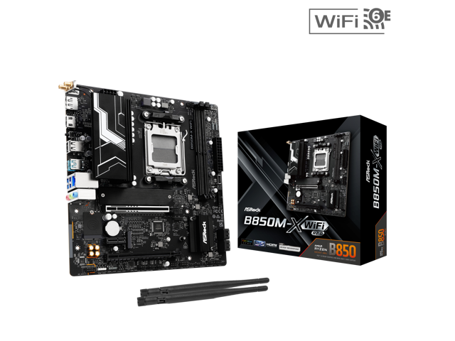 ASRock B850M-X WiFi R2.0: Micro ATX, AM5, DDR5, Wi‑Fi 6E