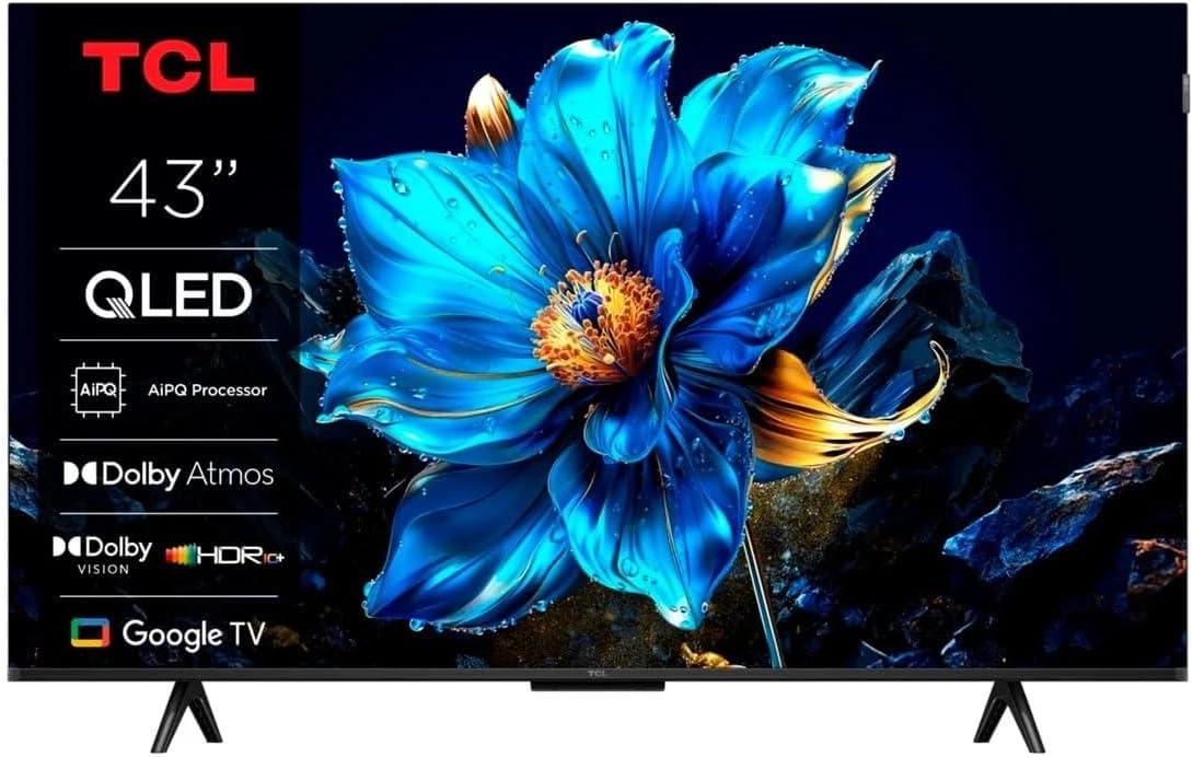 TCL 43P7K 43" QLED 4K телевизор с 120 Гц, Dolby Atmos и Google TV