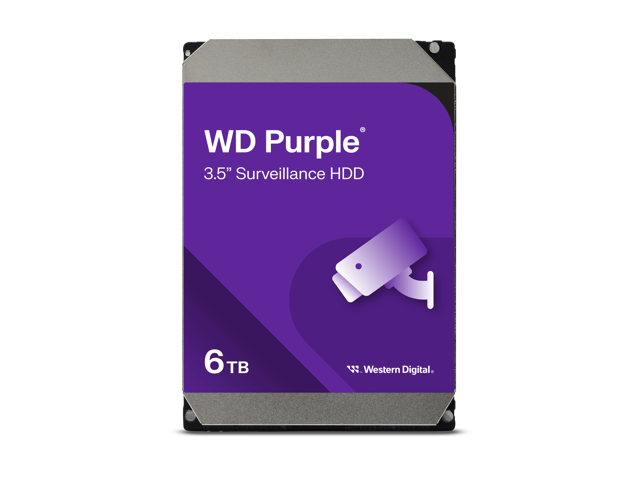 Western Digital WD64PURZ: 6 ТБ, 3,5", SATA, Purple