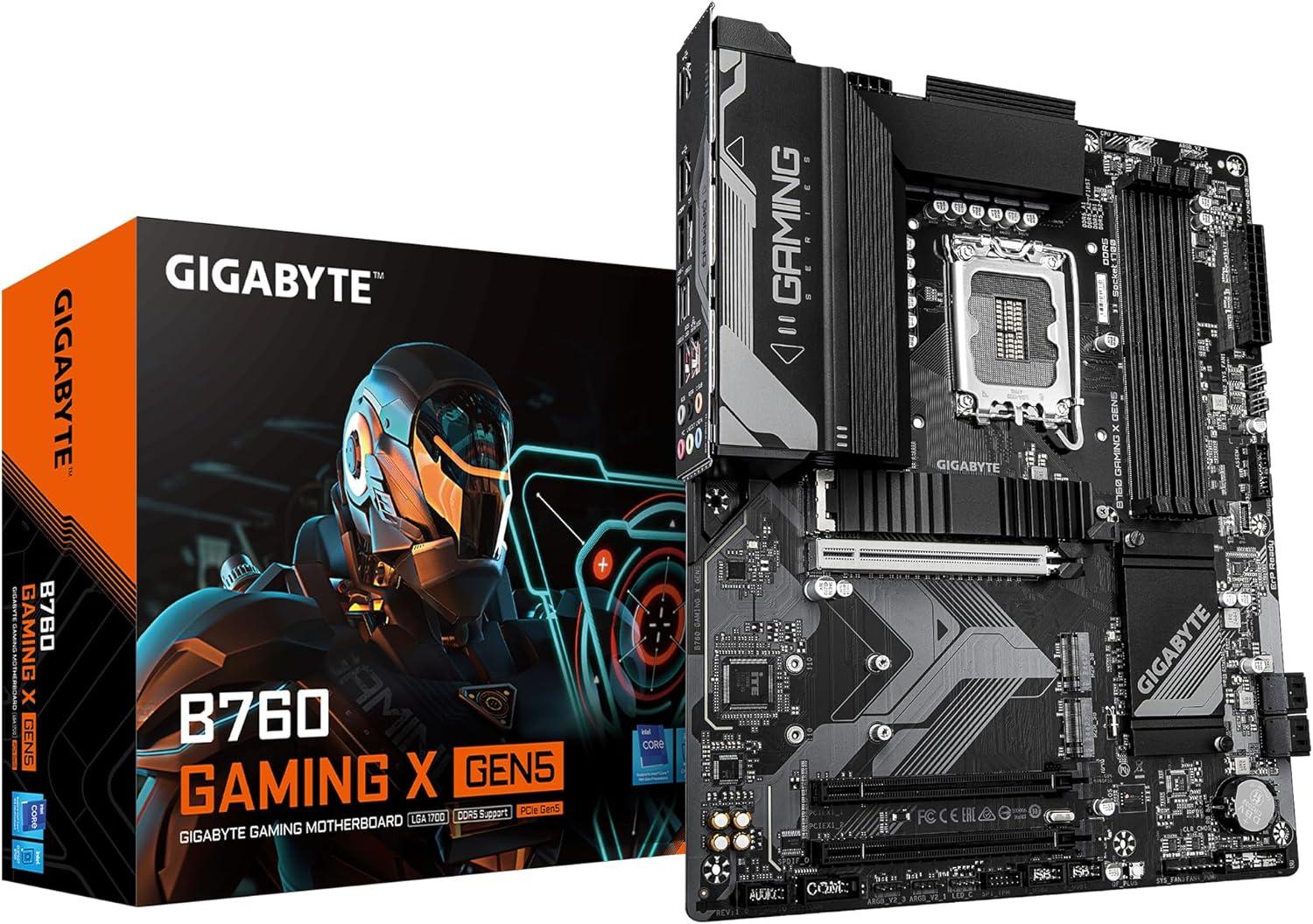 Gigabyte B760 GAMING X GEN5: DDR5, PCIe 5.0 x16, 3x M.2 PCIe 4.0, 2.5GbE LAN