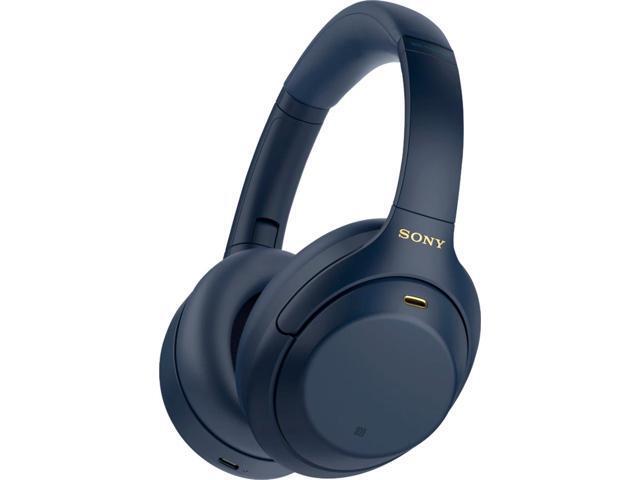 Sony WH-1000XM4 — беспроводные полноразмерные наушники с активным шумоподавлением, синие