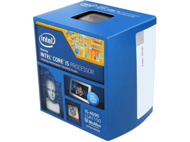 Intel Core i5-4690: 3,5 ГГц, Turbo Boost 3,9 ГГц, LGA 1150