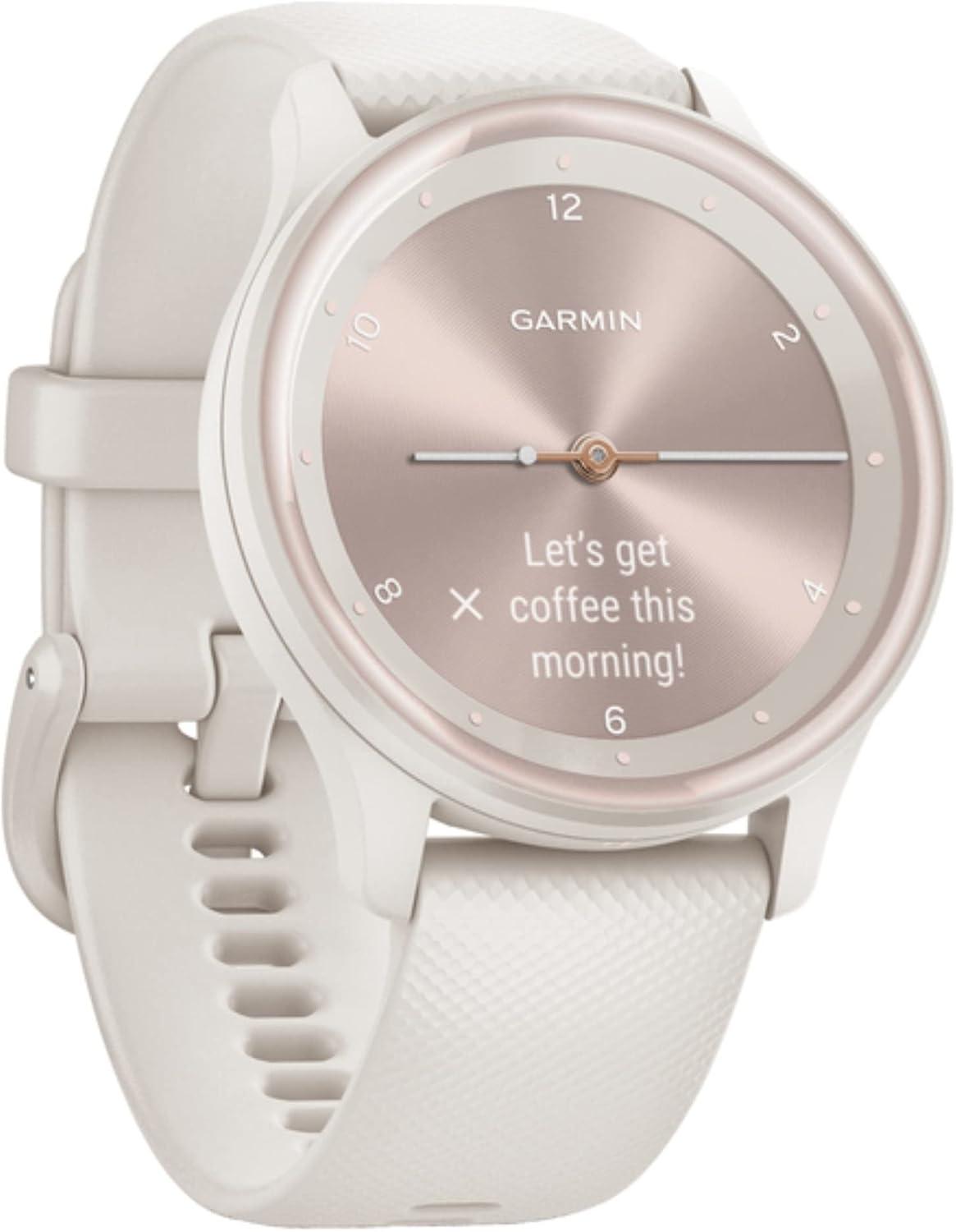 Гибридные смарт-часы Garmin vivomove Sport 40 мм с OLED-дисплеем и GPS, белые