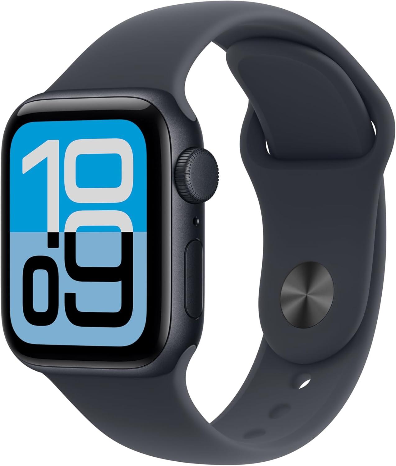 Apple Watch SE 3 [GPS 40 мм] — черный алюминиевый корпус, Midnight Sport Band M/L
