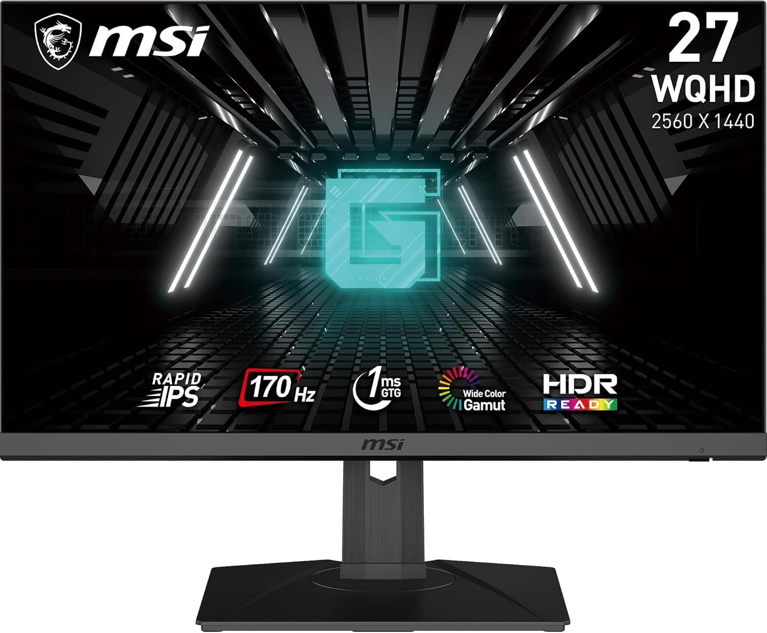 MSI G272QPF: 27", 2560 × 1440 QHD, 170 Гц, IPS, черный