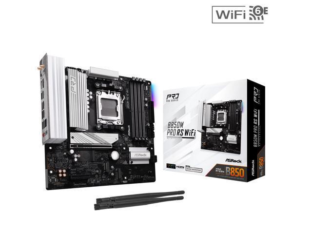 ASRock B850M PRO RS WIFI: Micro ATX, AM5, Wi‑Fi 6E