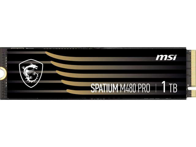MSI SPATIUM M480: 1 ТБ, M.2 2280, PCIe 4.0 x4, NVMe 1.4
