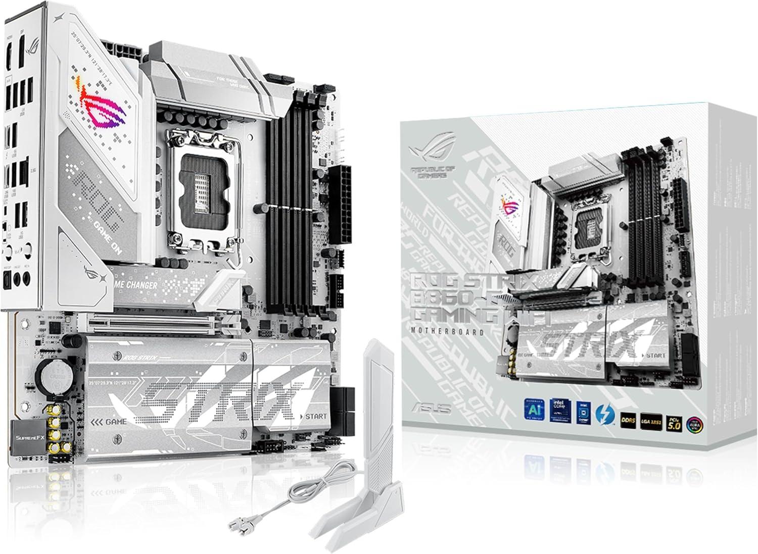 ASUS ROG STRIX B860-G GAMING WIFI: Intel B860, LGA 1851, Micro ATX, Wi‑Fi