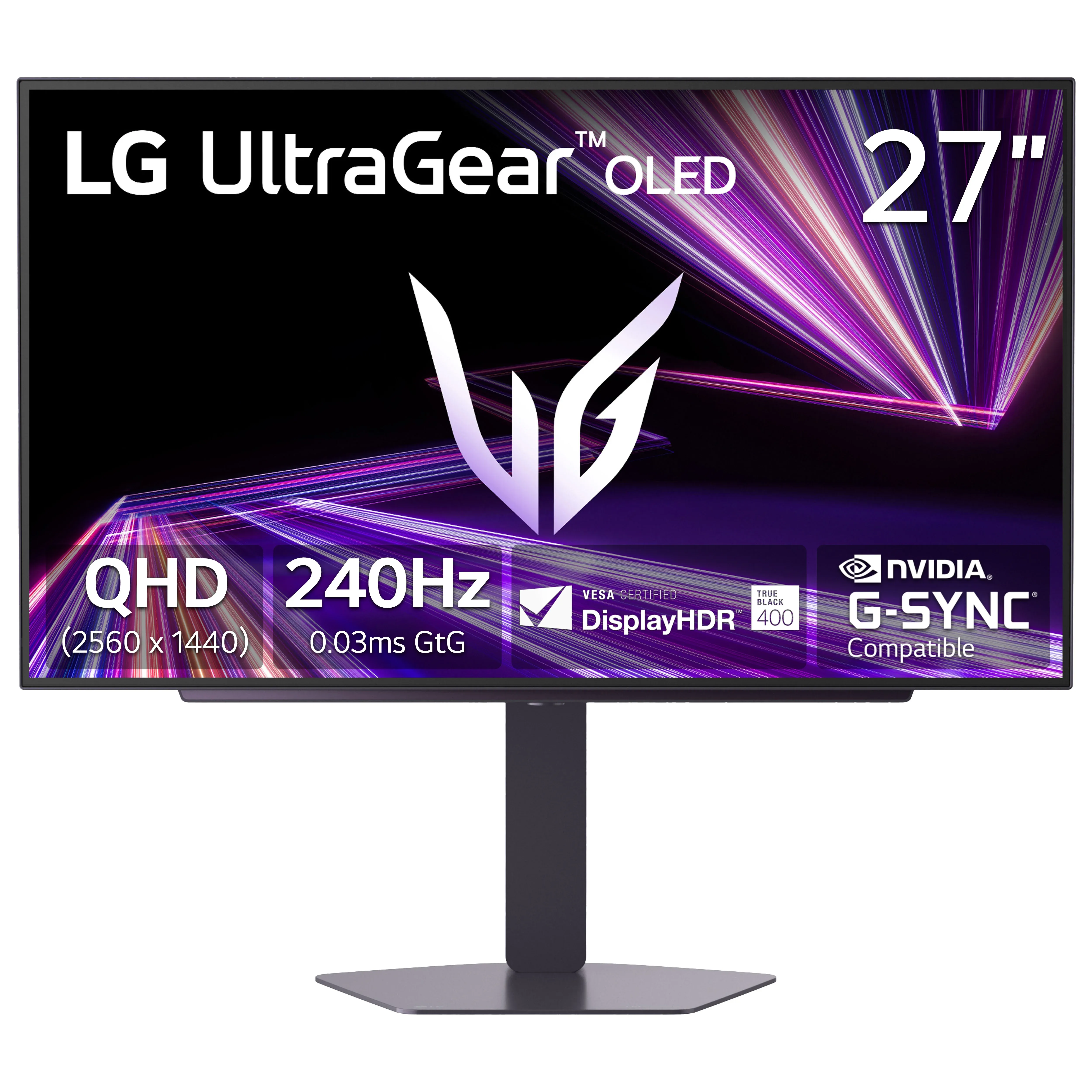 LG 27GX704A-B: 27", QHD 2560 × 1440, OLED, 240 Гц, чёрный
