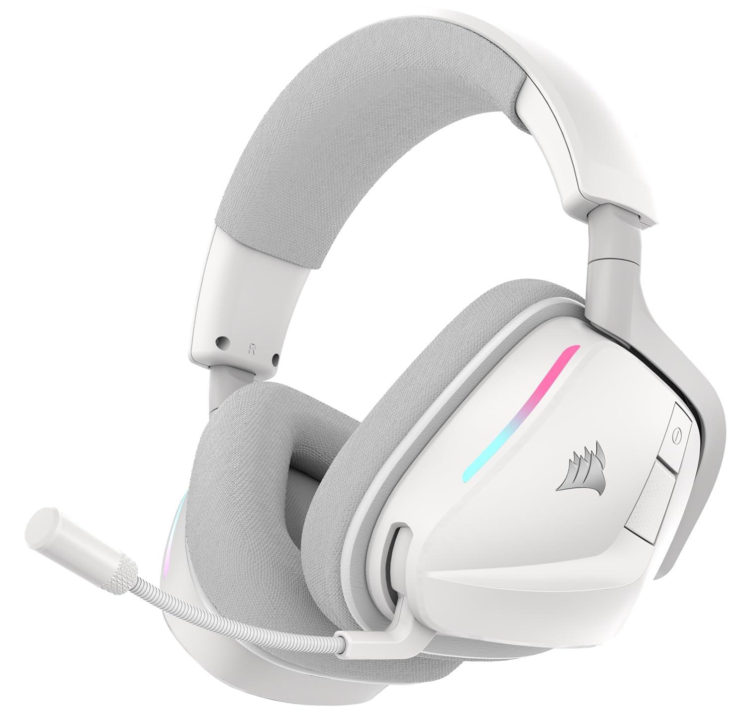 Corsair VOID Wireless Gaming Headset — Bluetooth 5.3, 2,4 ГГц, Dolby Atmos, до 70 часов, белая