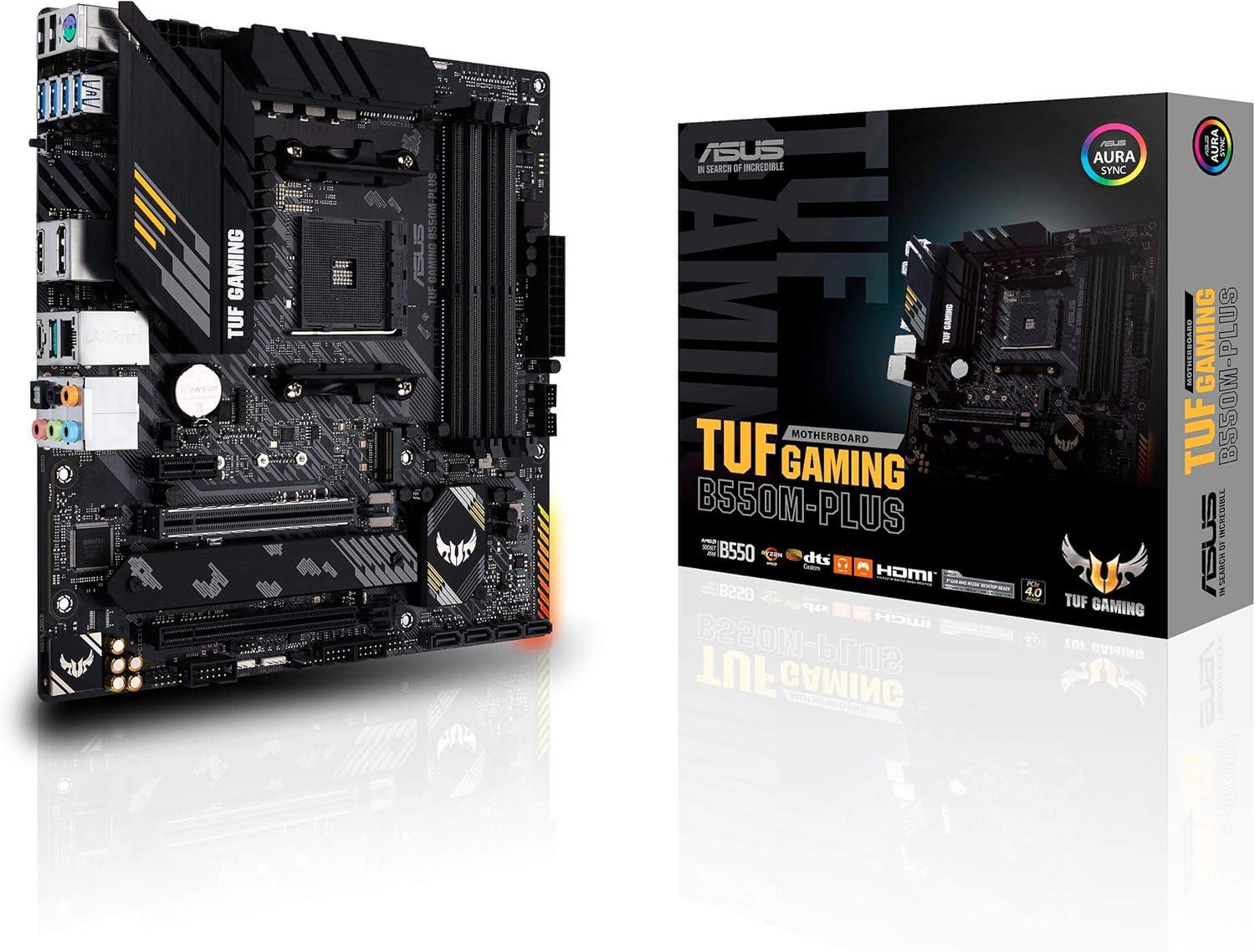 ASUS TUF GAMING B550M-PLUS: Micro ATX, AMD AM4, PCIe 4.0, 2.5 Gb LAN