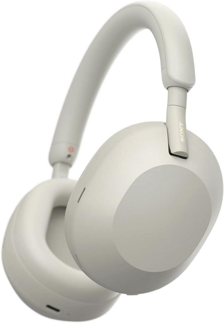 Sony WH-1000XM5, серебристые — Bluetooth-наушники с ANC и автономностью до 30 часов