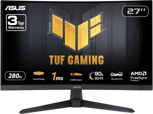 ASUS TUF Gaming VG27VQM1B: 27", Full HD, 280 Гц, изогнутый 1500R