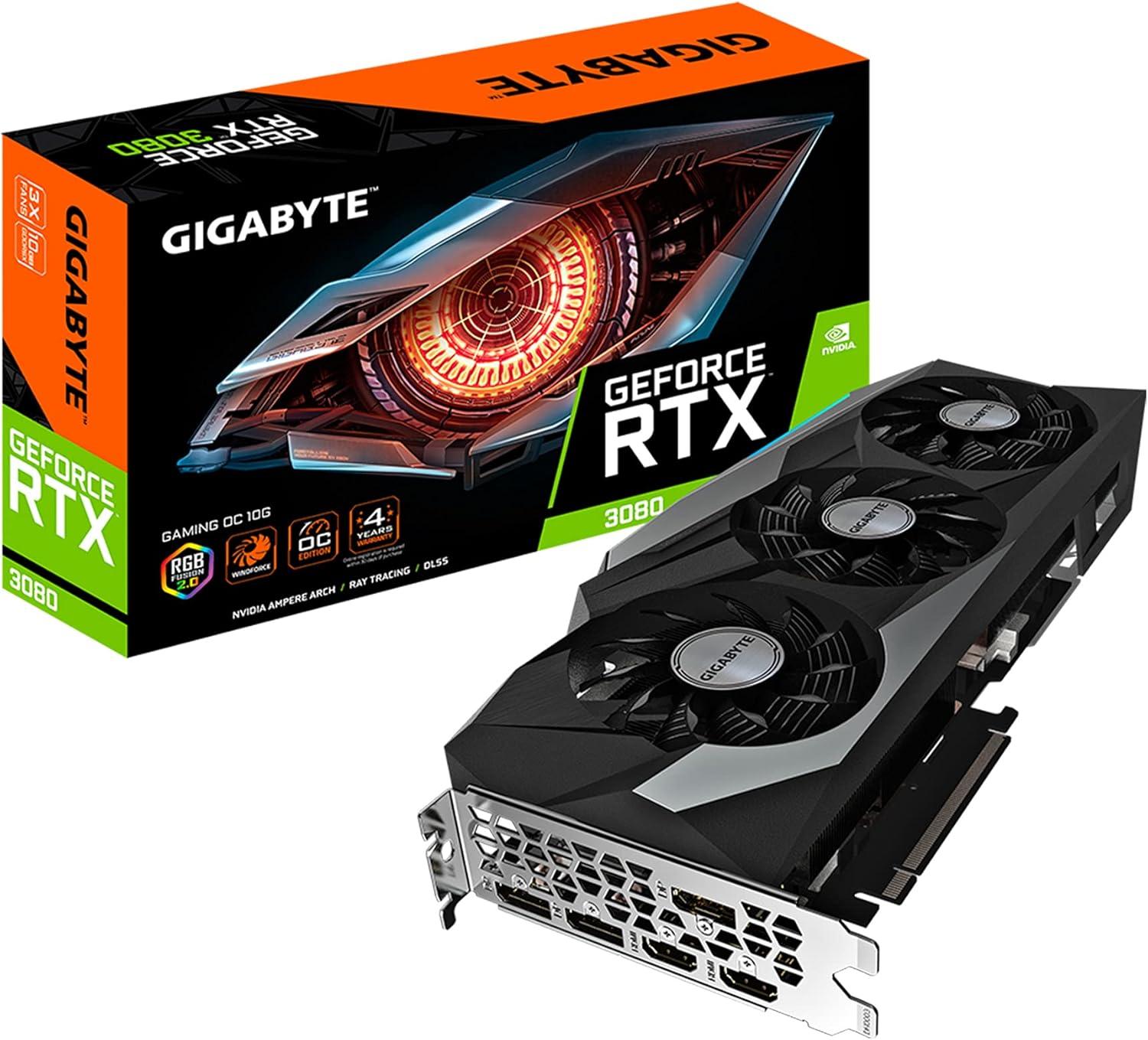 Gigabyte GeForce RTX 3080 Gaming OC: 10 ГБ GDDR6X, 320-бит, WINDFORCE 3X