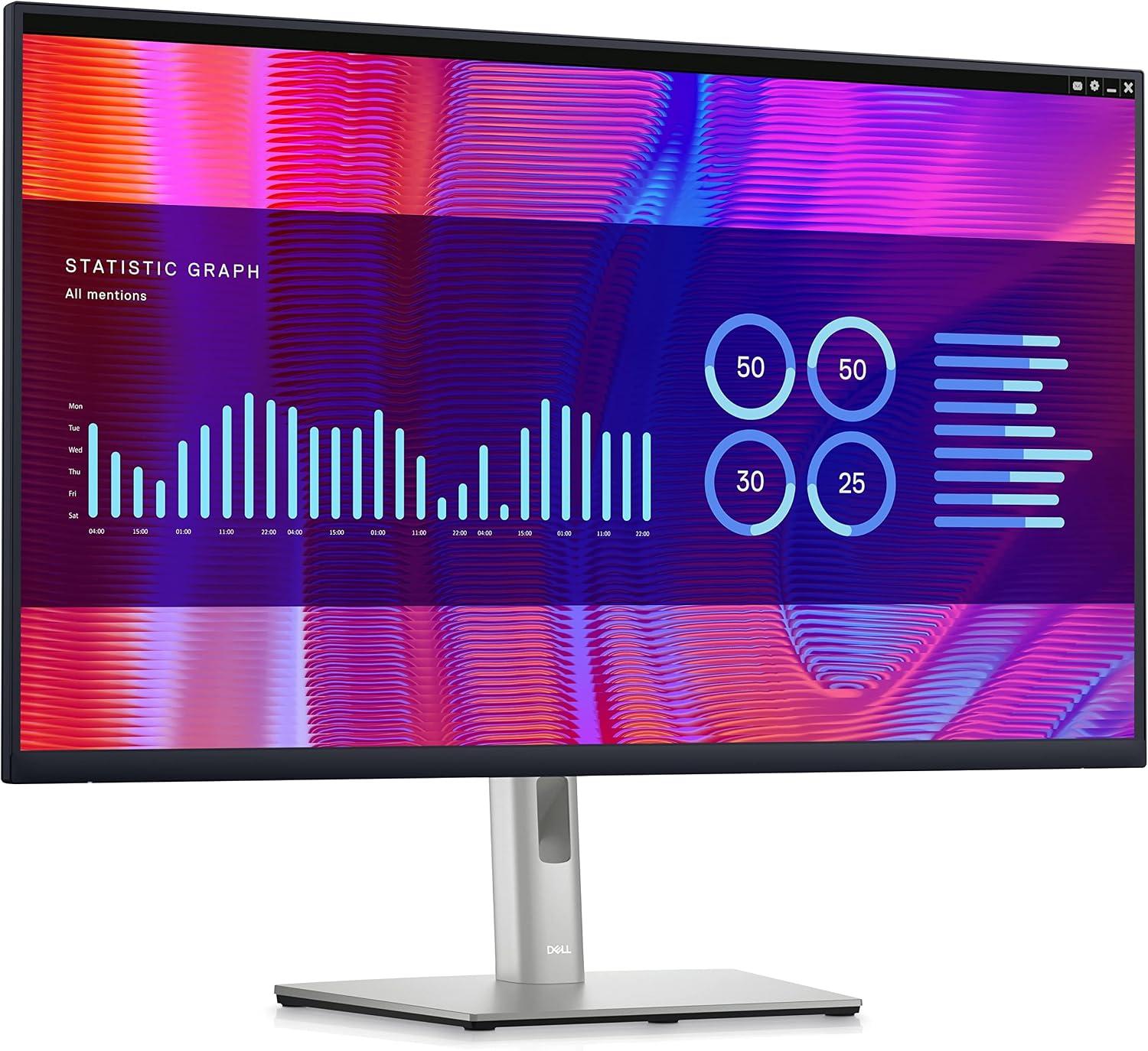 Dell P3223DE: 31,5", QHD 2560 × 1440, 75 Гц, серебристый
