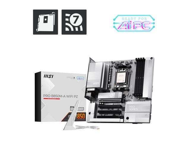 MSI PRO B850M-A WIFI PZ: Micro ATX, AM5, DDR5, Wi‑Fi 7
