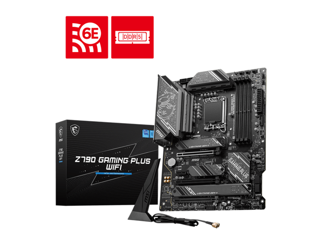 MSI Z790 GAMING PLUS WIFI: ATX, LGA 1700, DDR5, Wi‑Fi 6E